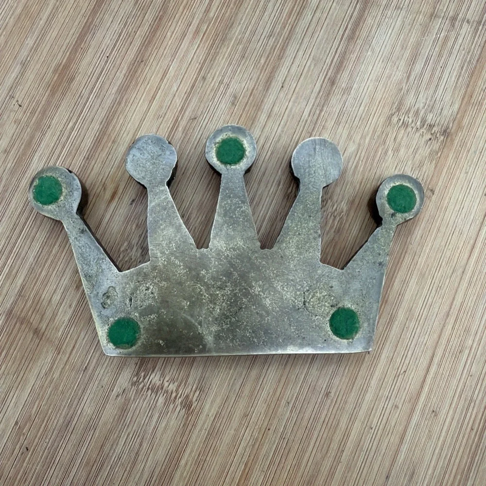 Crown Paper‎ Weight Power Brass Big Boss Vintage Heavy